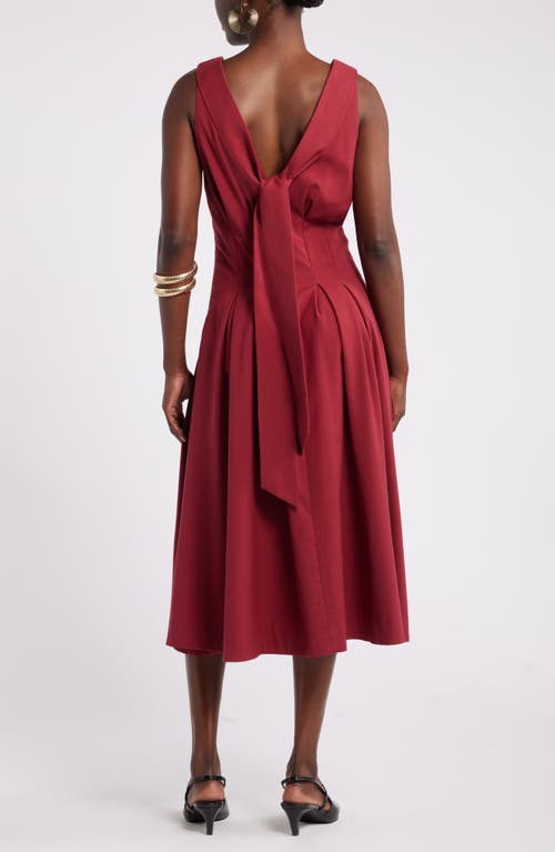 Shop Nordstrom X Harlem's Fashion Row X Harlem's Fashion Row House Of Aama Elsi Reversible Godet Dress In Red Tibetan