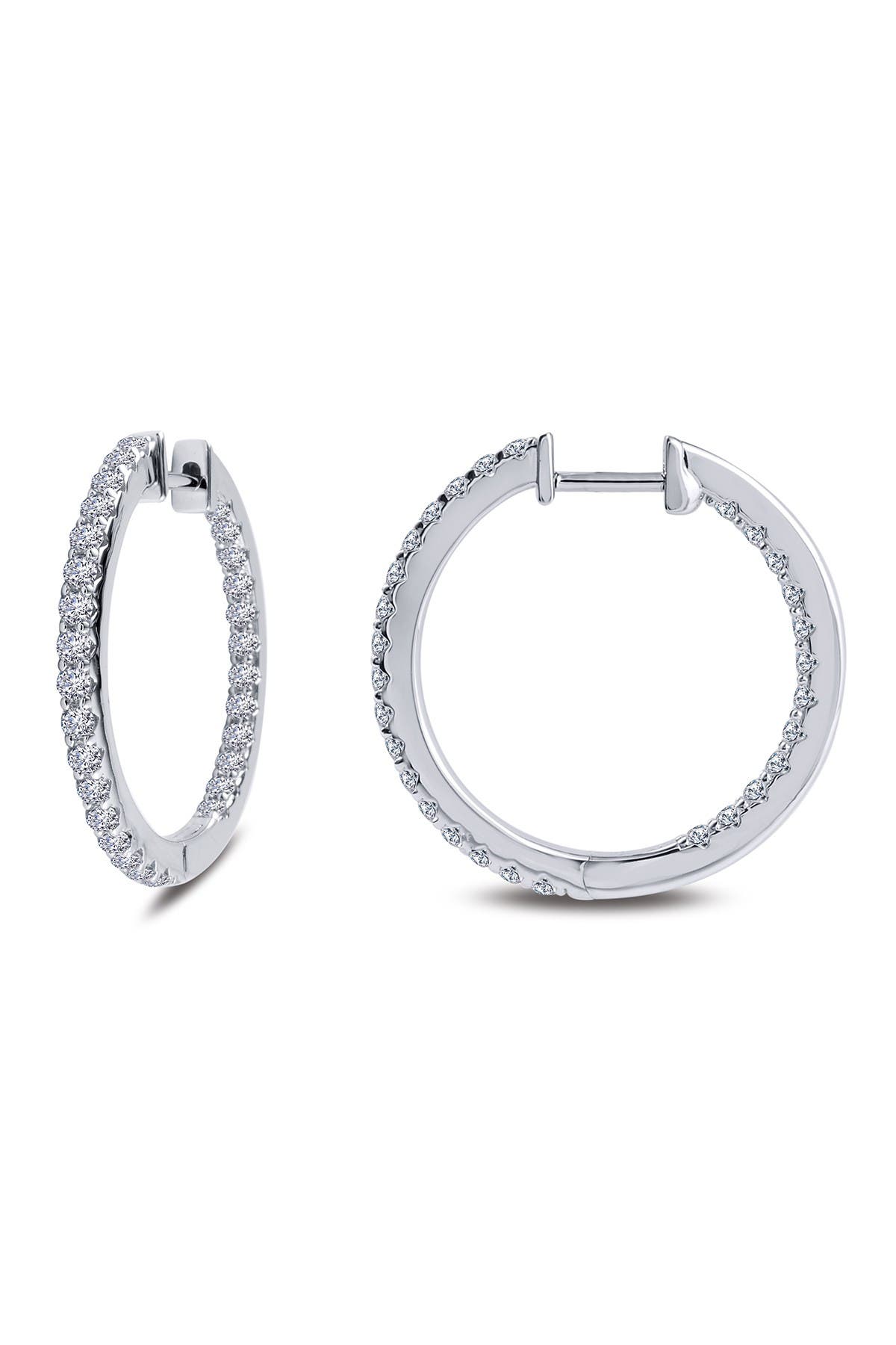 fake diamond hoop earrings