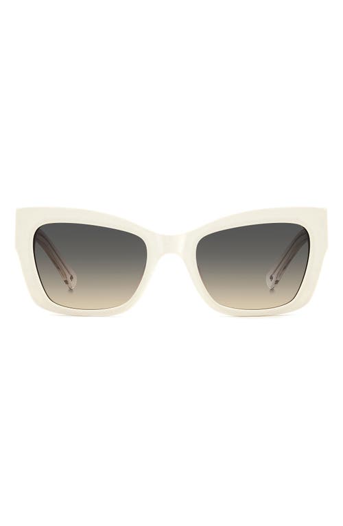 Kate Spade New York 53mm Valeria/s Cat Eye Sunglasses In White