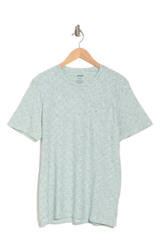 Abound Short Sleeve Pocket Tee In Blue Faded Stripe