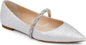 Jewel badgley mischka discount havana embellished flat women