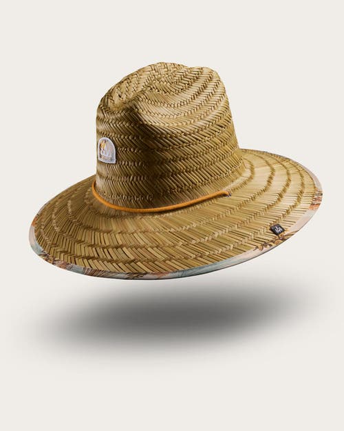 Shop Hemlock Casablanca Straw Lifeguard Hat In Pink Palms