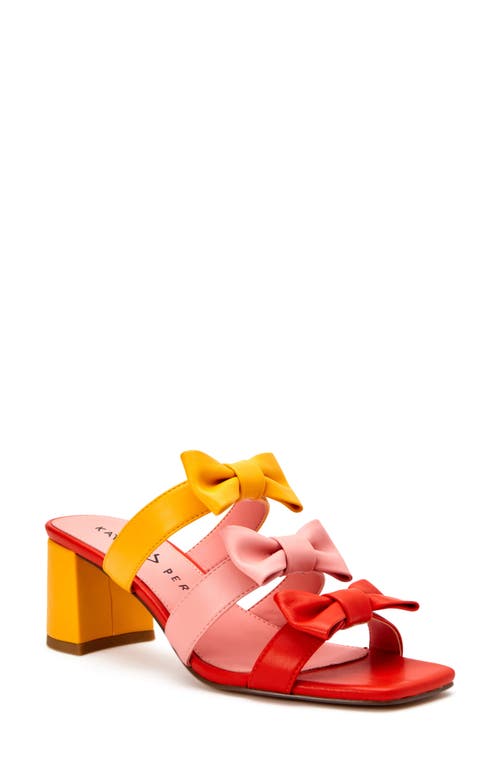 Shop Katy Perry The Bow Sandal In Mango/pink/orange