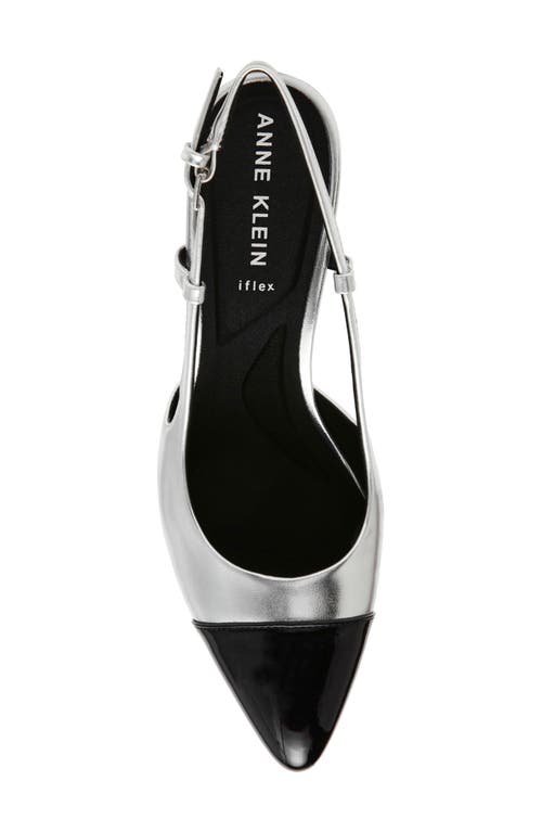Shop Anne Klein Brinlee Pointed Toe Pump In Silver Multi