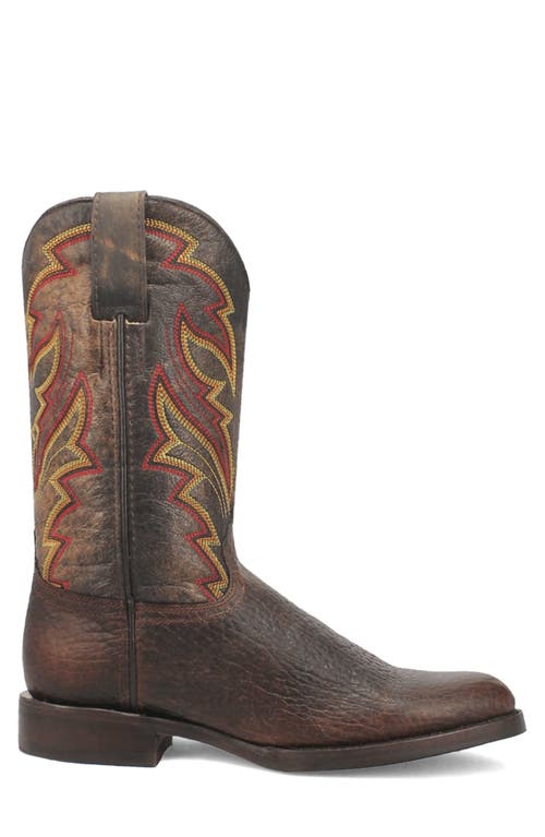 Dingo Young Gun Embroidered Cowboy Boot In Brown