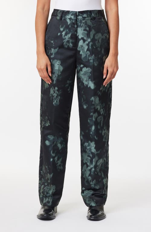 Scotch & Soda Ripple Jacquard Straight Leg Pants in Blossom Green 