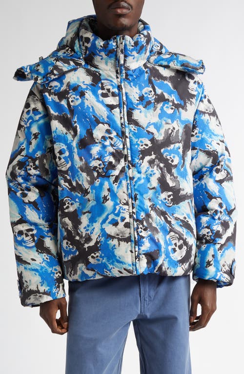 ERL Gender Inclusive Skull Print Puffer Jacket 