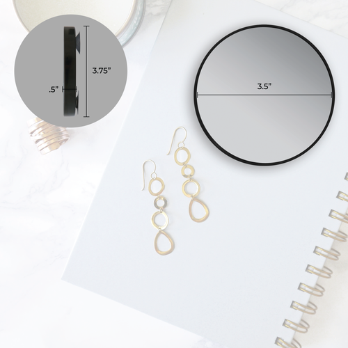 ZADRO ZADRO COMPACT MIRROR WITH 15X MAGNIFICATION & SUCTION CUP