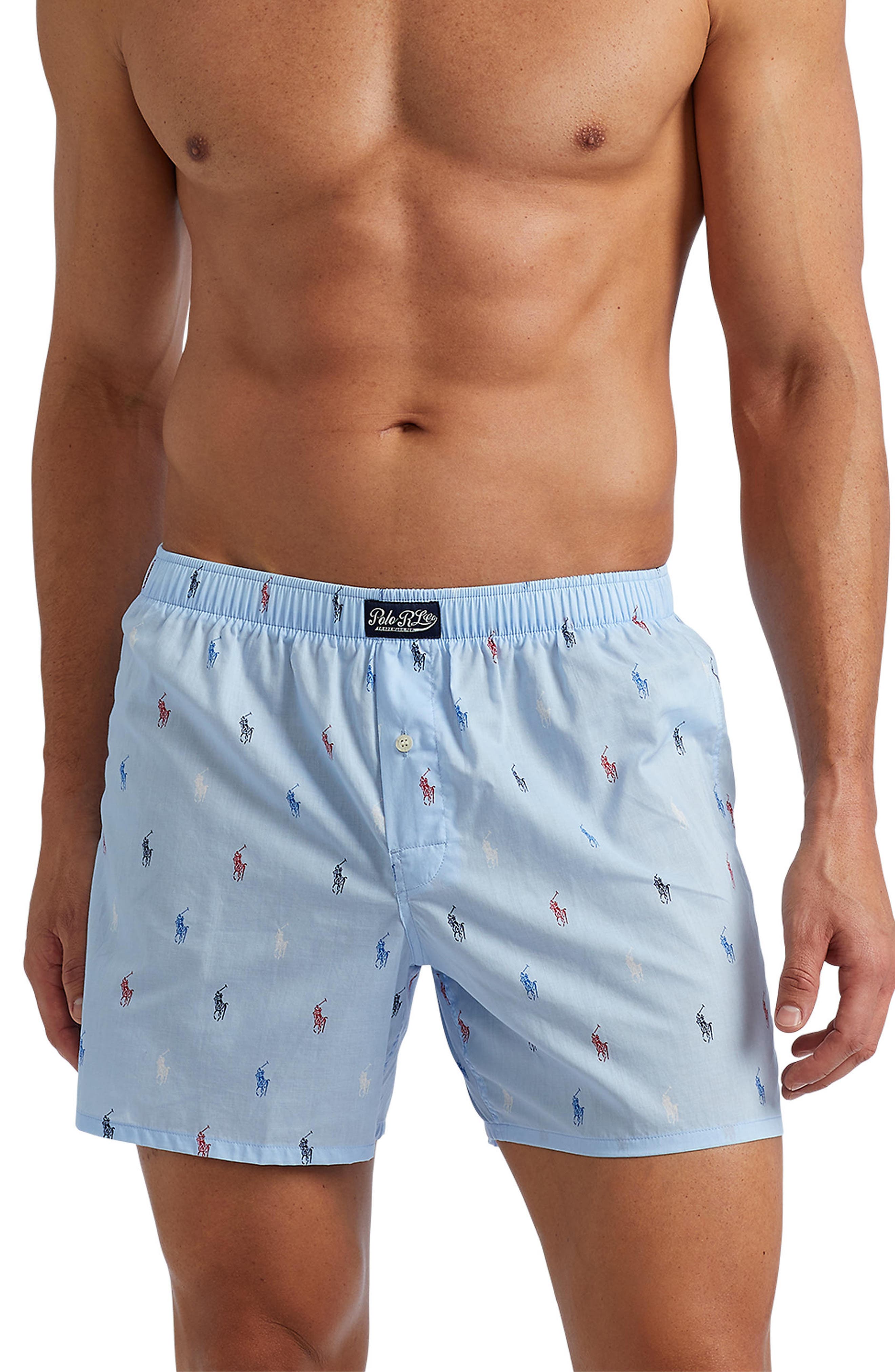 ralph lauren woven cotton boxers