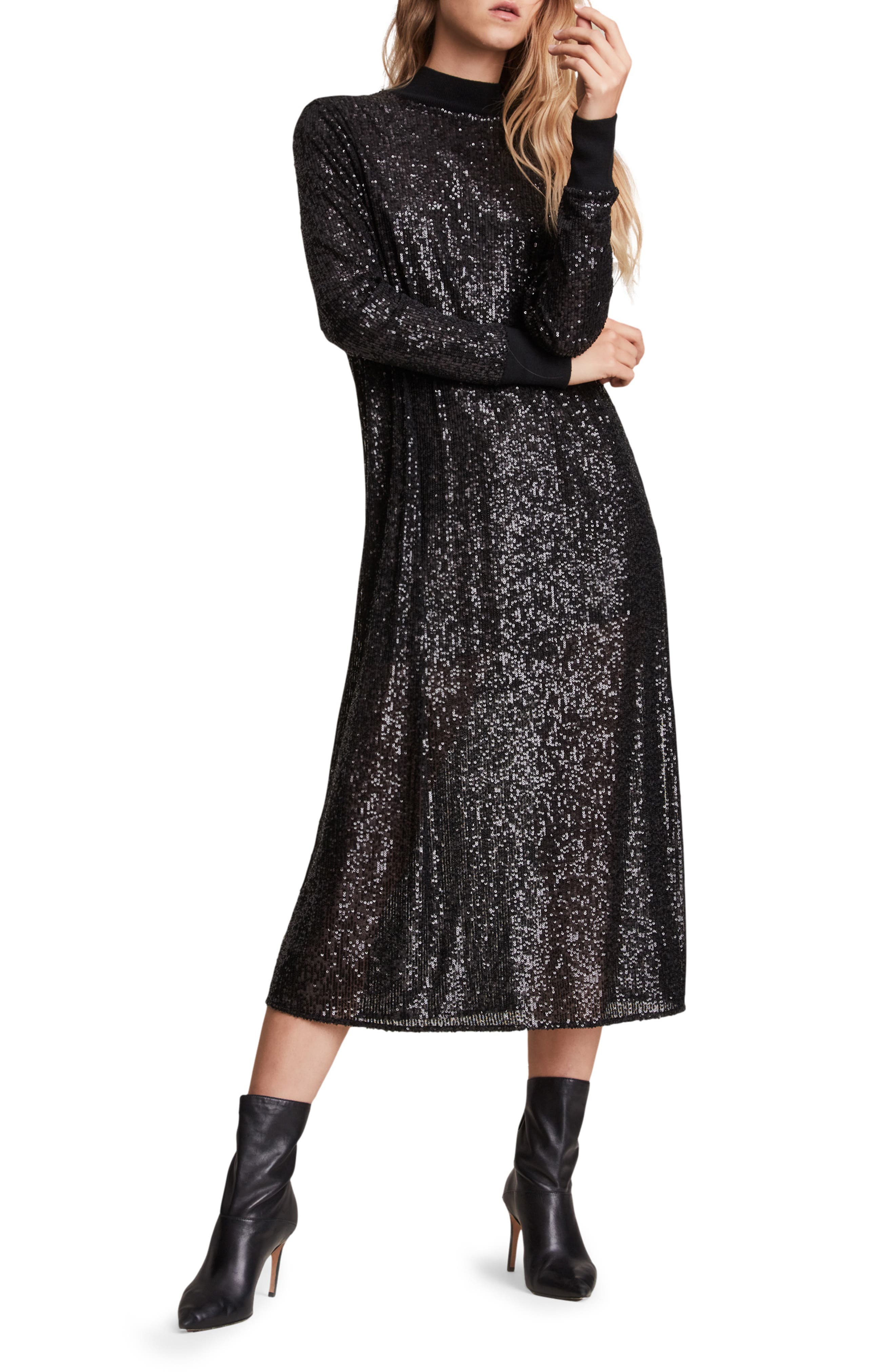 all saints long sleeve dress