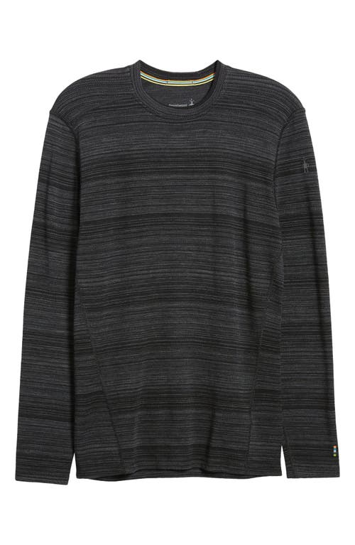 Smartwool Classic Thermal Merino Base Layer Long Sleeve T-shirt In Black Color Shift