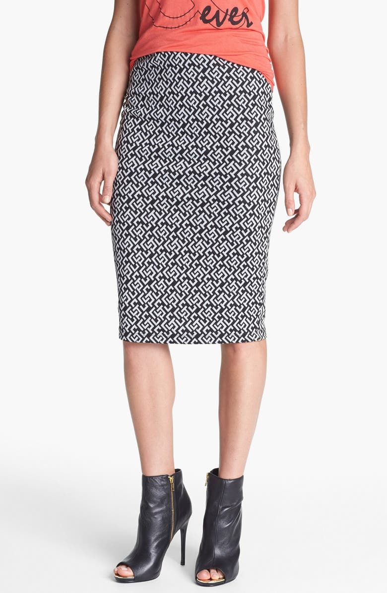 Bobeau Jacquard Knit Midi Skirt | Nordstrom