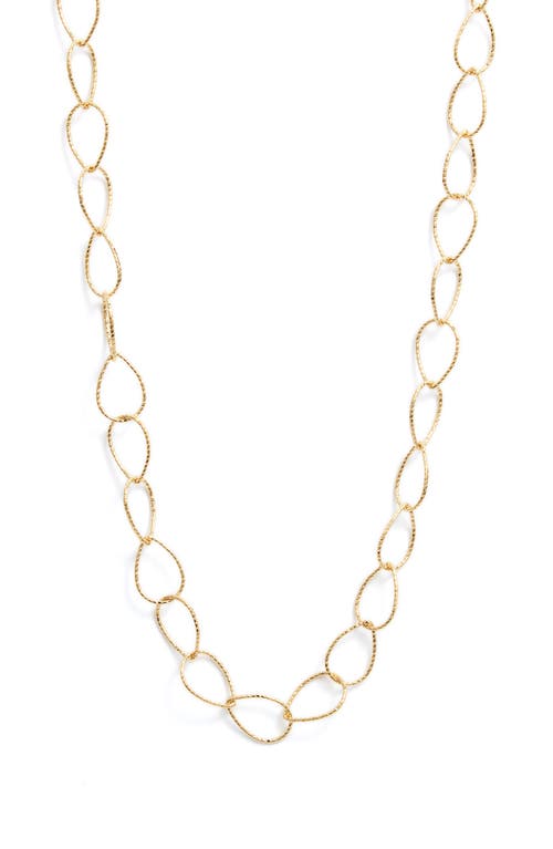 Shop Nordstrom Demi Fine Oval Curb Chain Necklace In 14k Gold Plated