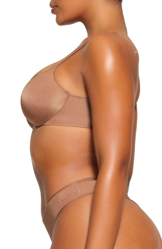 Shop Skims Ultimate Collection Teardrop Underwire Push-up Bra In Sienna