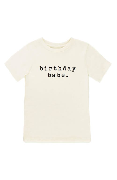 Tenth & Pine Birthday Babe Graphic Organic Cotton T-Shirt Natural at Nordstrom,