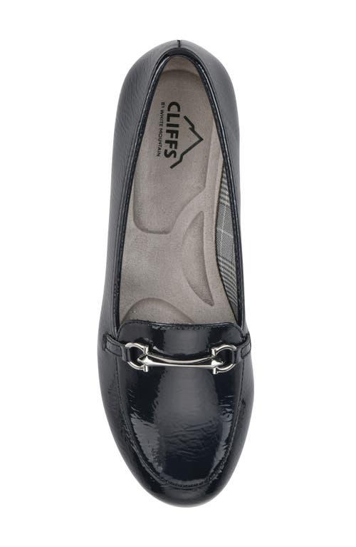 Cliffs By White Mountain Glowing Bit Loafer In Navy Patent