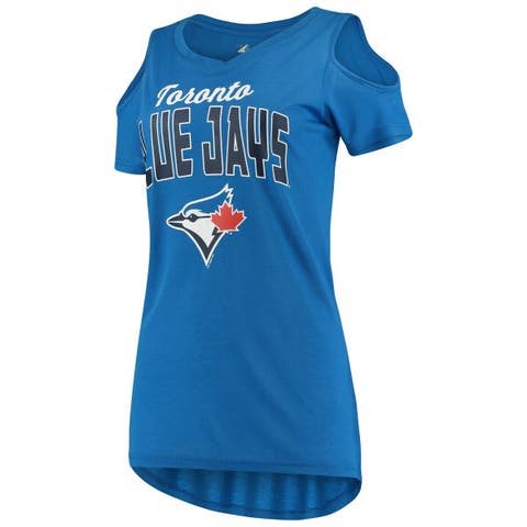 Toronto Blue Jays G-III 4Her by Carl Banks Women's City Graphic V-Neck  Fitted T-Shirt - White