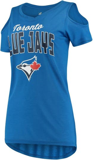 Toronto Blue Jays G-III 4Her by Carl Banks Women's Clear the Bases Cold  Shoulder T
