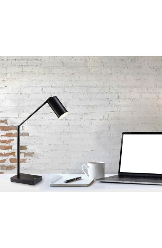 Adesso Lighting Colby Led Desk Lamp In Black Painted Metal