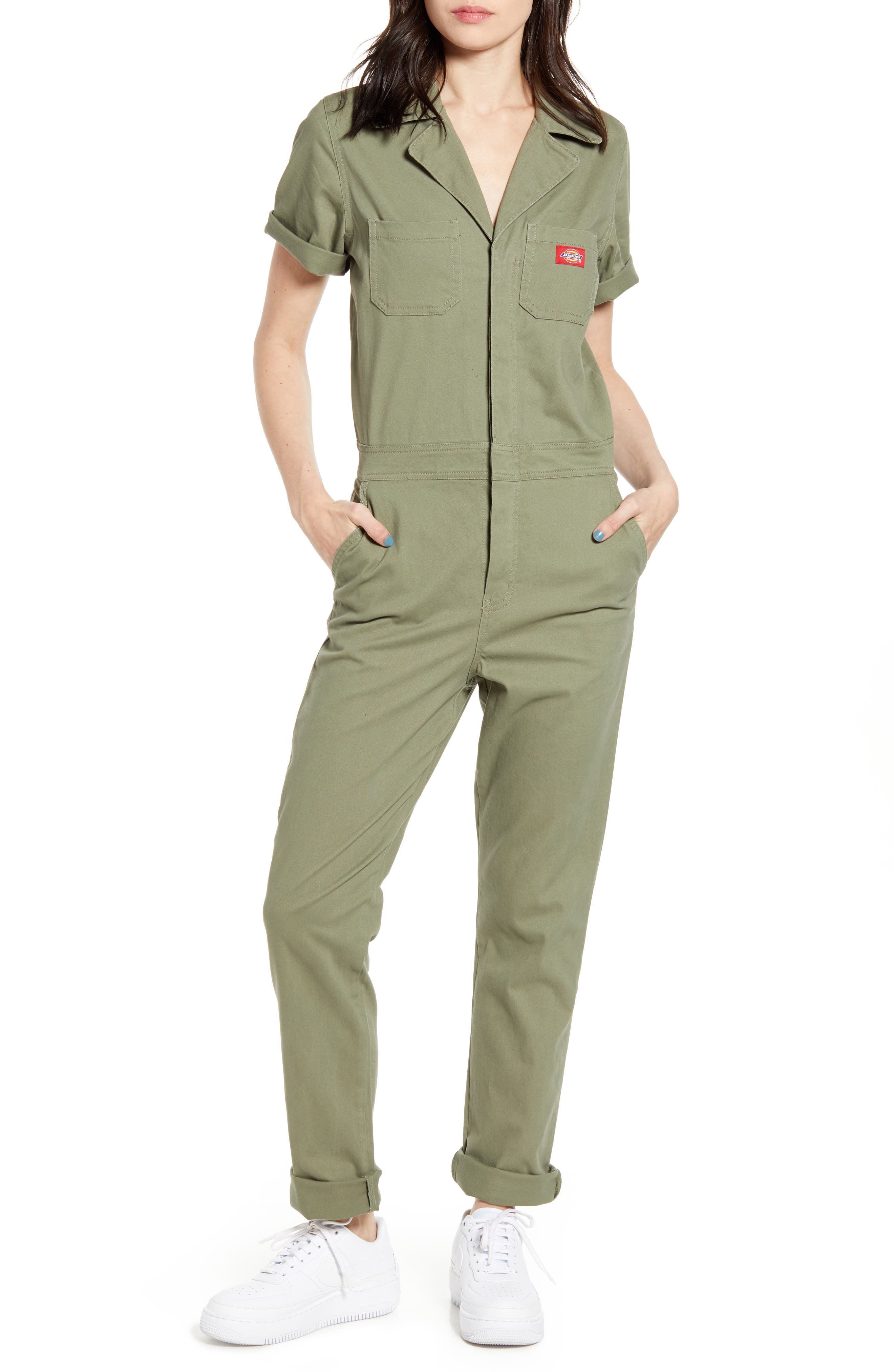 dickies khaki jumpsuit