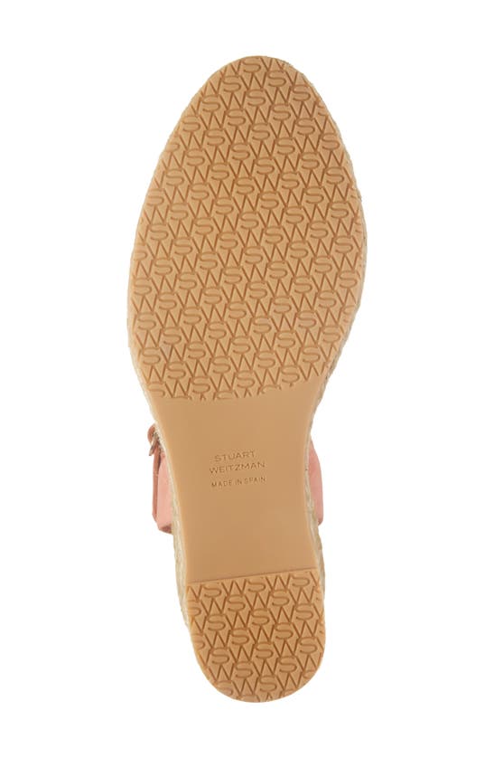 Shop Stuart Weitzman Tia Espadrille Wedge Sandal In Terracotta.