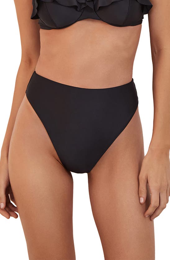 Shop Vix Swimwear Gigi High Waist Bikini Bottoms In Black