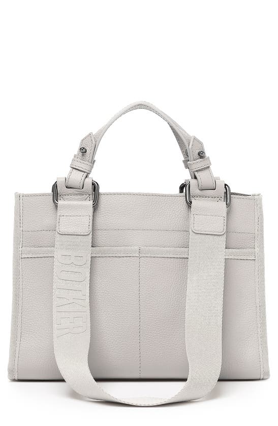 Botkier Bite Size Bedford Leather Tote Bag In Silver Grey