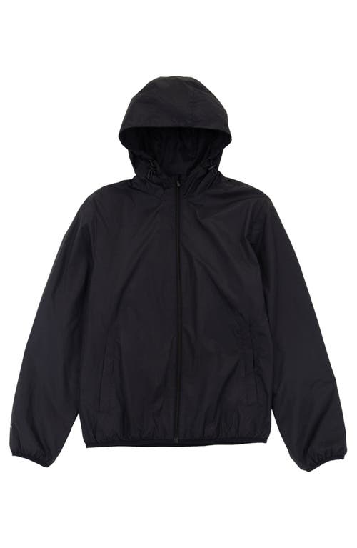 Rokka&rolla Packable Mesh Lined Windbreaker In Black