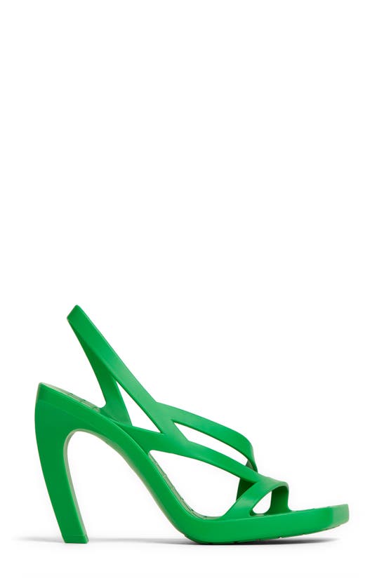 Bottega Veneta Women's Jimbo Slip On Slingback High Heel Sandals In Green