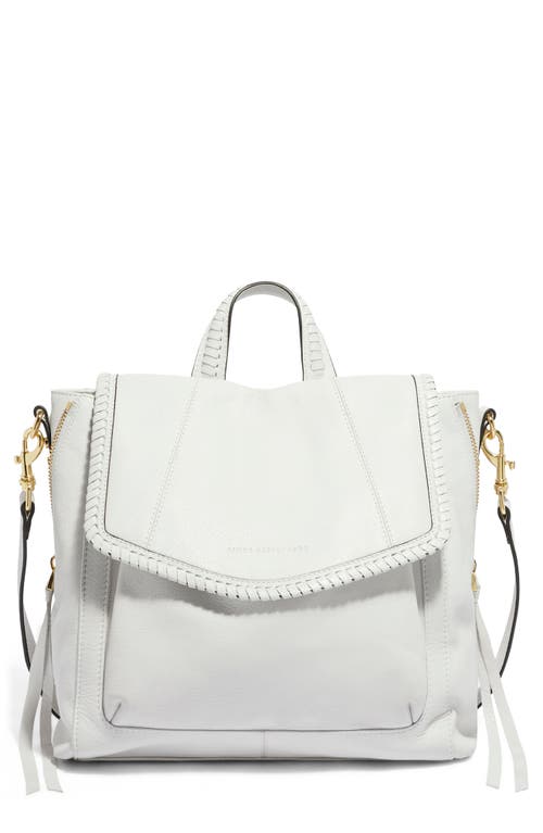 Aimee Kestenberg All for Love Convertible Leather Backpack in Cloud W/Shiny Gold