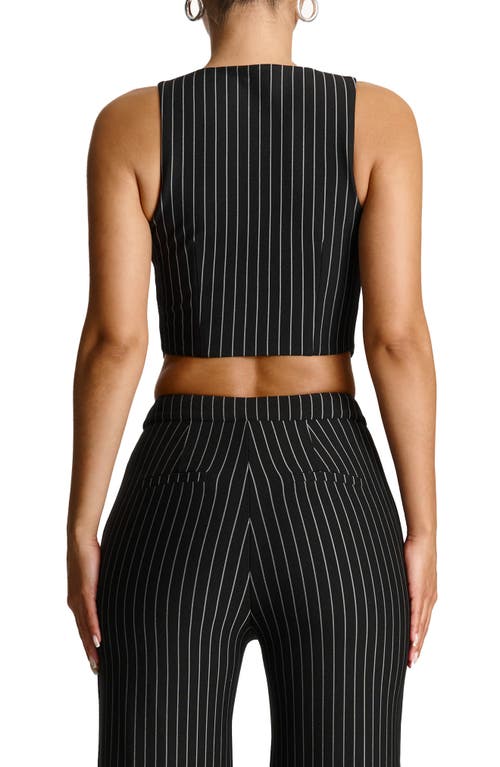 N By Naked Wardrobe Tailored Vest In Black