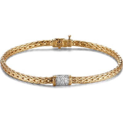 John Hardy Classic Chain Bracelet With Diamonds