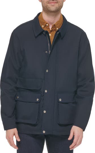 Cole Haan Waxed Cotton Rain Shirt Jacket | Nordstrom