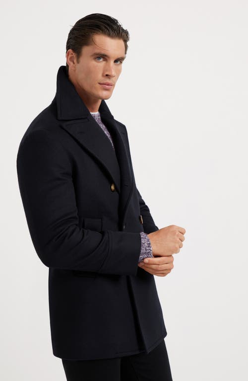 Shop Brunello Cucinelli Beaver Caban Jacket In Black