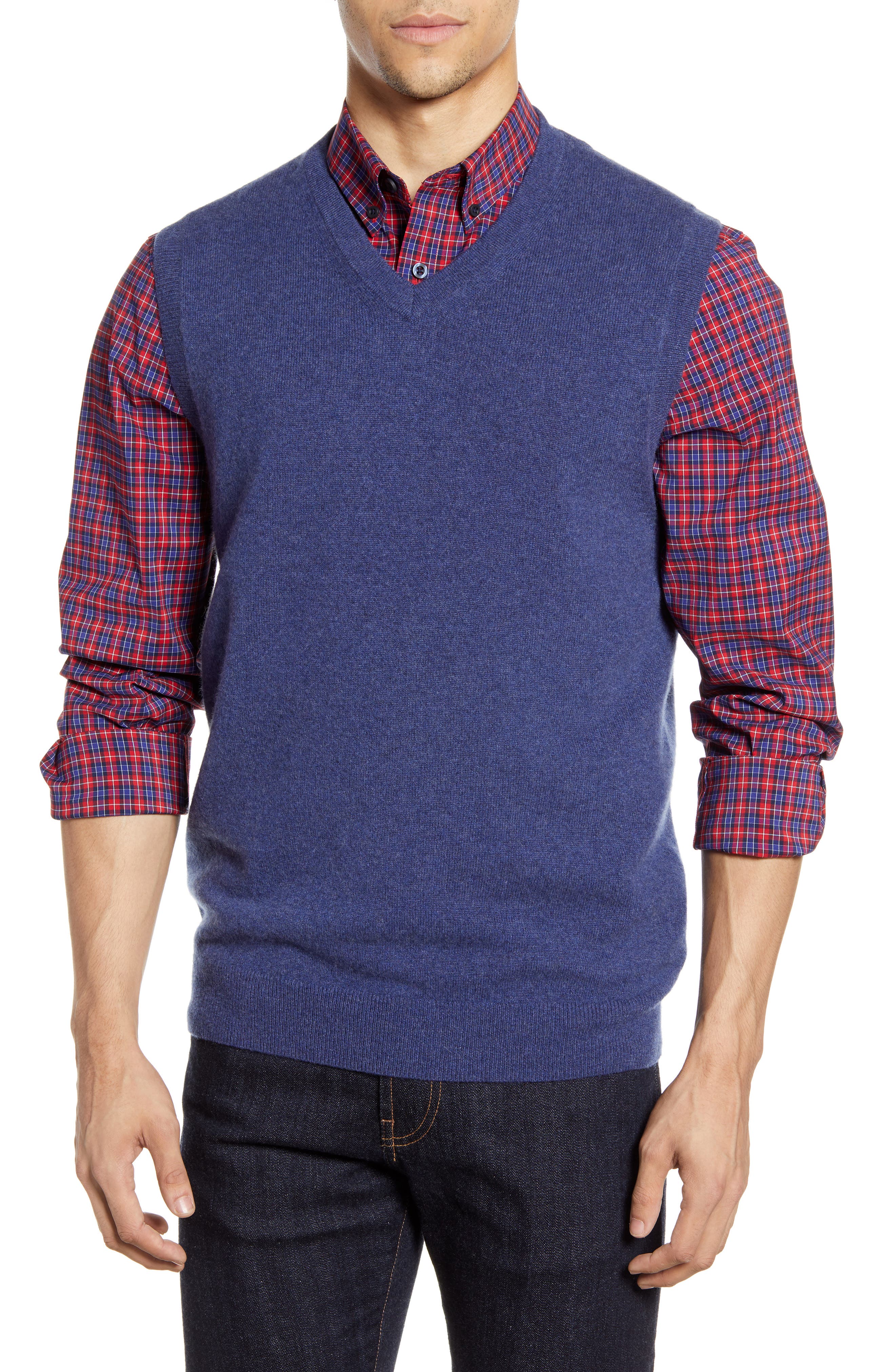Nordstrom Men's Shop Cashmere VNeck Sweater Vest Nordstrom