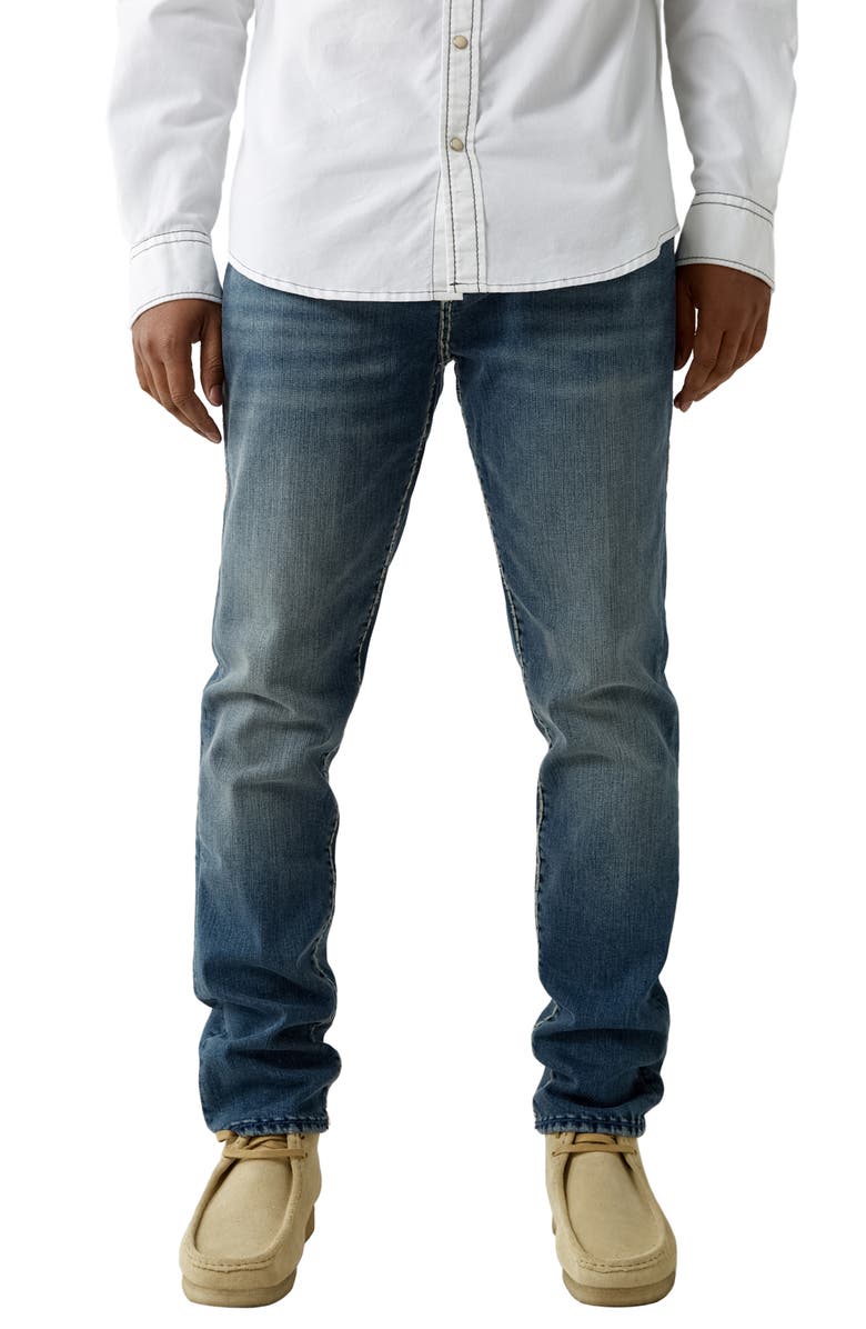True Religion Brand Jeans Rocco Super T Straight Leg Jeans, Main, color, 