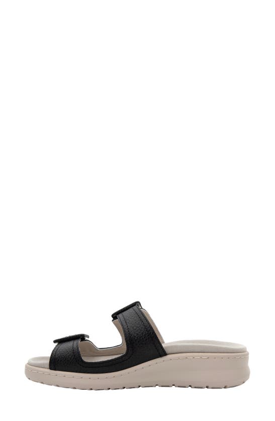 David Tate Frenchy Double Band Slide Sandal In Black