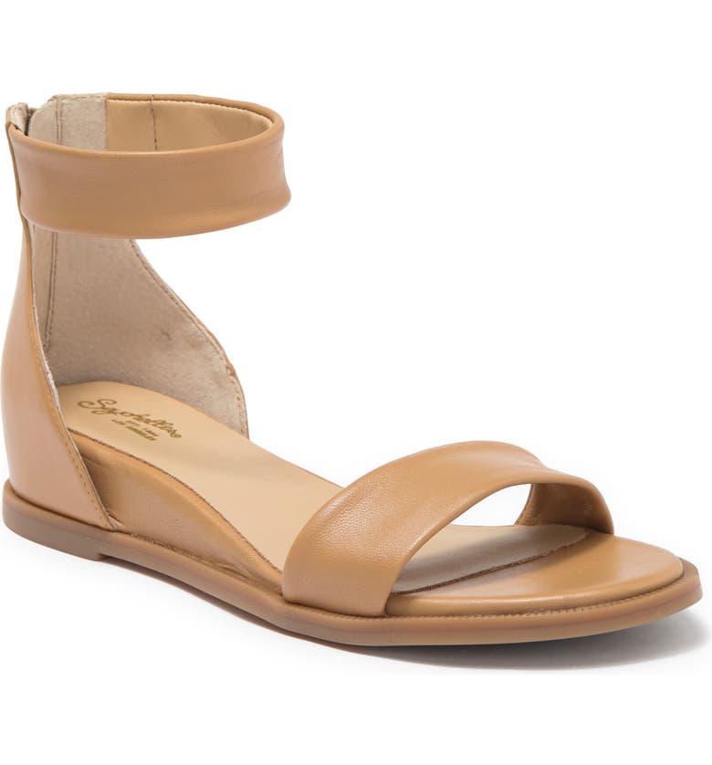 Seychelles Lofty II Leather Ankle Strap Wedge Sandal | Nordstromrack