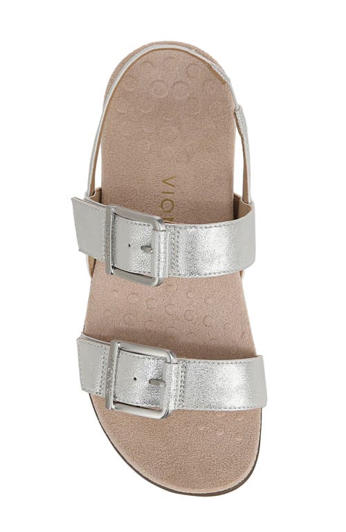 Shop Vionic Reese Slingback Sandal In Silver