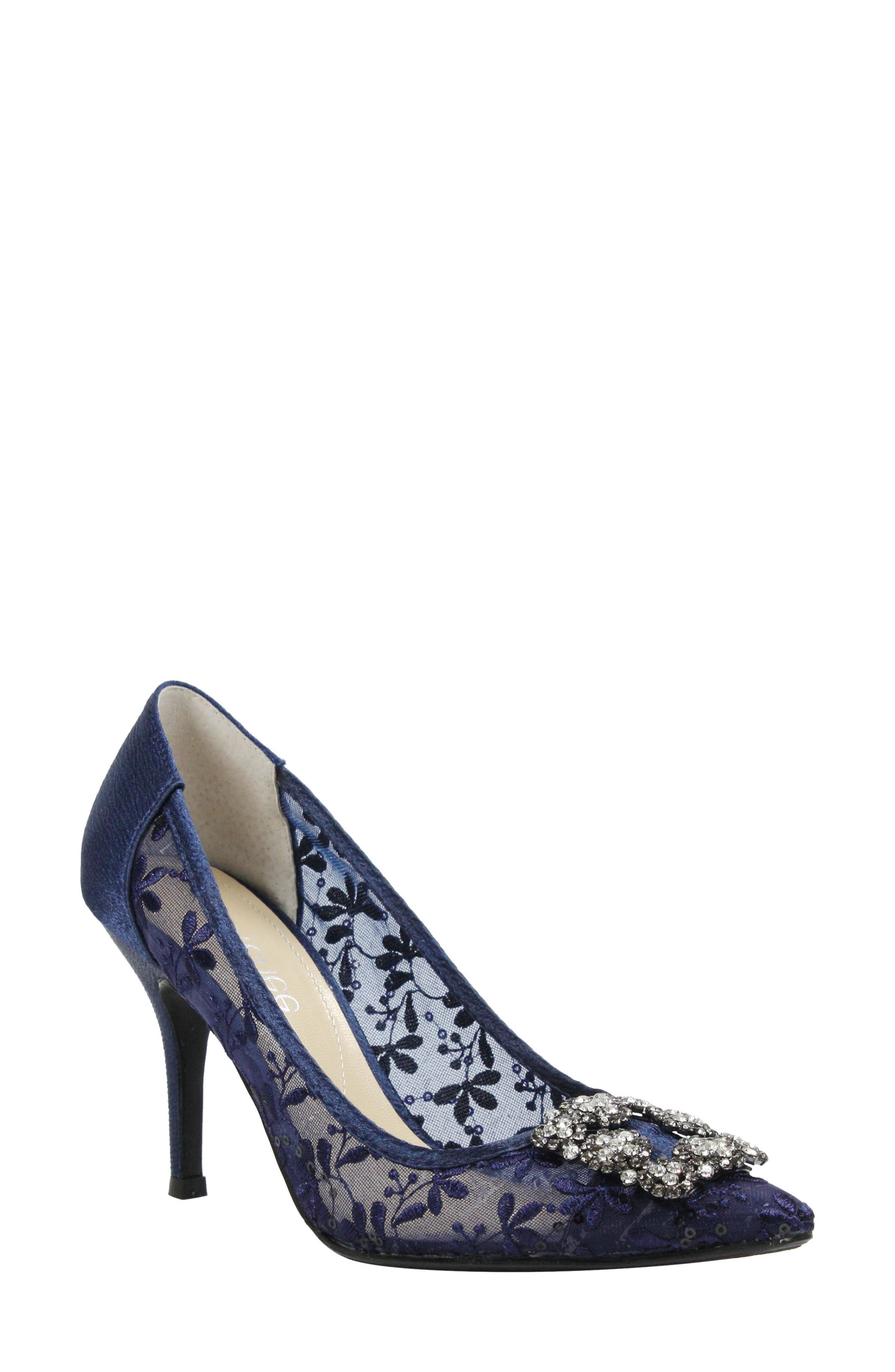 J. Renee Bilboa Pointy Toe Pump, Blue
