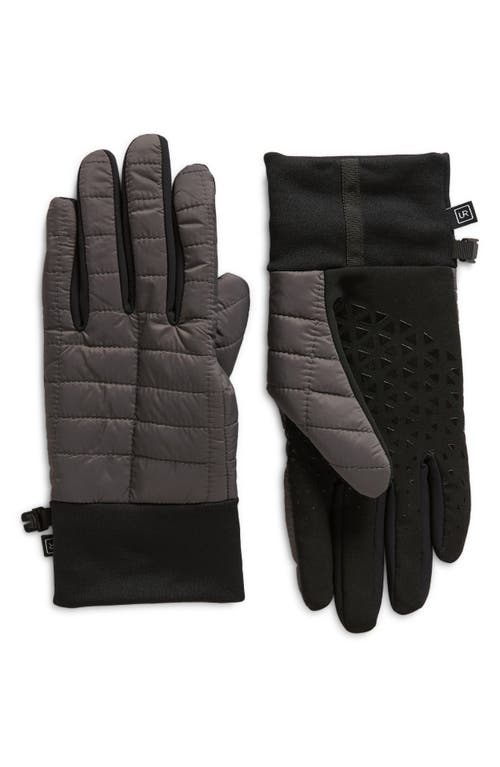Quilted Puffer Gloves in Pavement