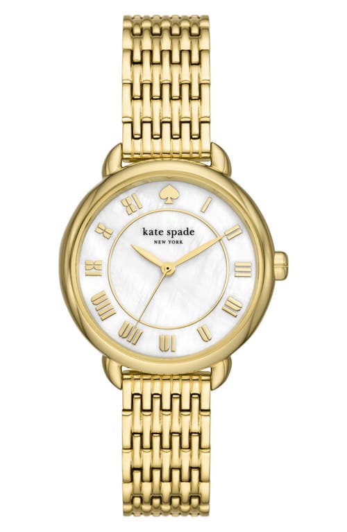 Kate Spade New York lilly avenue bracelet watch, 34mm in Gold at Nordstrom, Size 34 Mm