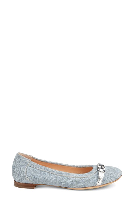 Shop Agl Attilio Giusti Leombruni Monika Cap Toe Flat In Jean-jean-silv