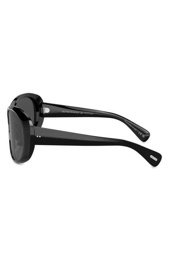 Shop Oliver Peoples Maridan 62mm Oversize Round Sunglasses In Black