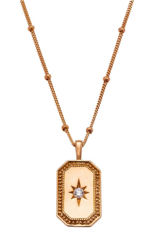 Sethi Couture Celeste Diamond Tag Pendant in Rose Gold at Nordstrom