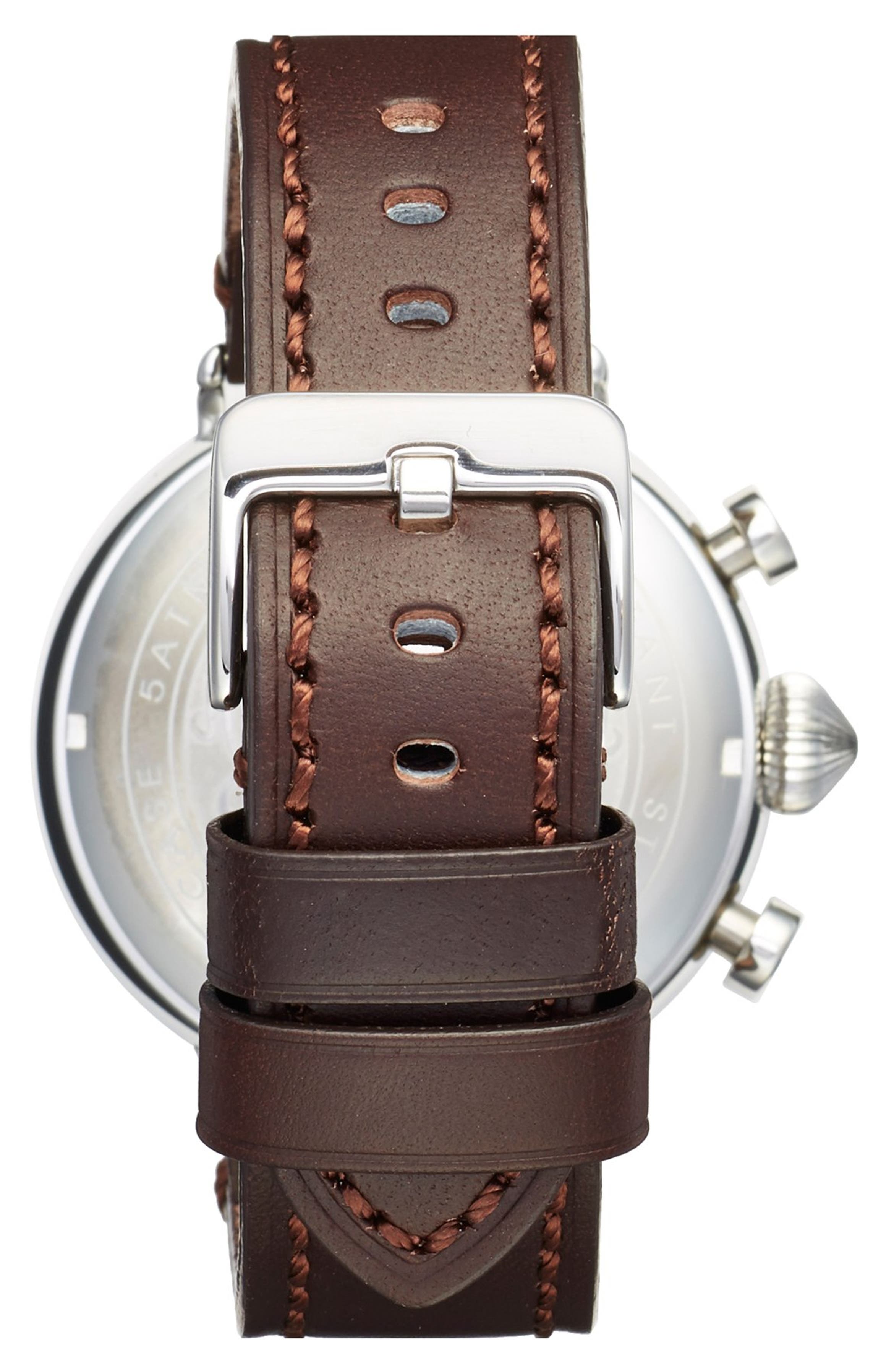 Ritmo Mundo Chronograph Leather Strap Watch, 46mm | Nordstrom