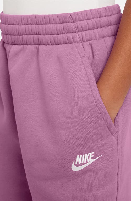 Shop Nike Kids' Sportswear Club Fleece Sweatpants In Magic Flamingo/white