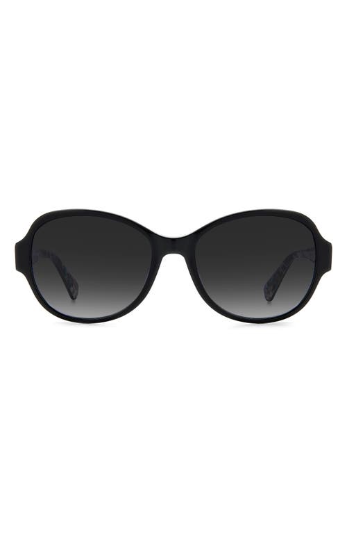 Kate Spade New York Addilynn 57mm Gradient Round Sunglasses In Black
