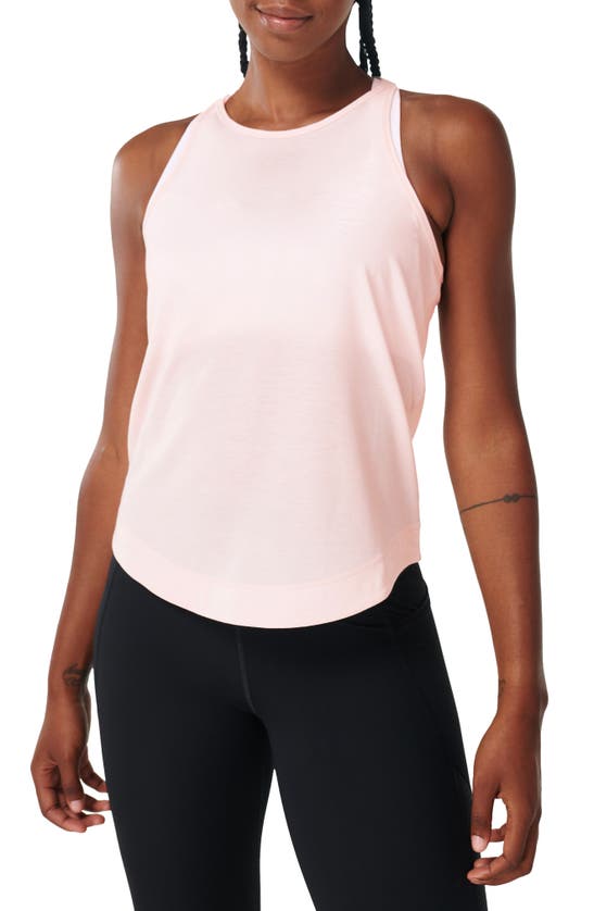 Sweaty Betty Breezy Stretch Recycled Polyester Tank In Tulle Pink