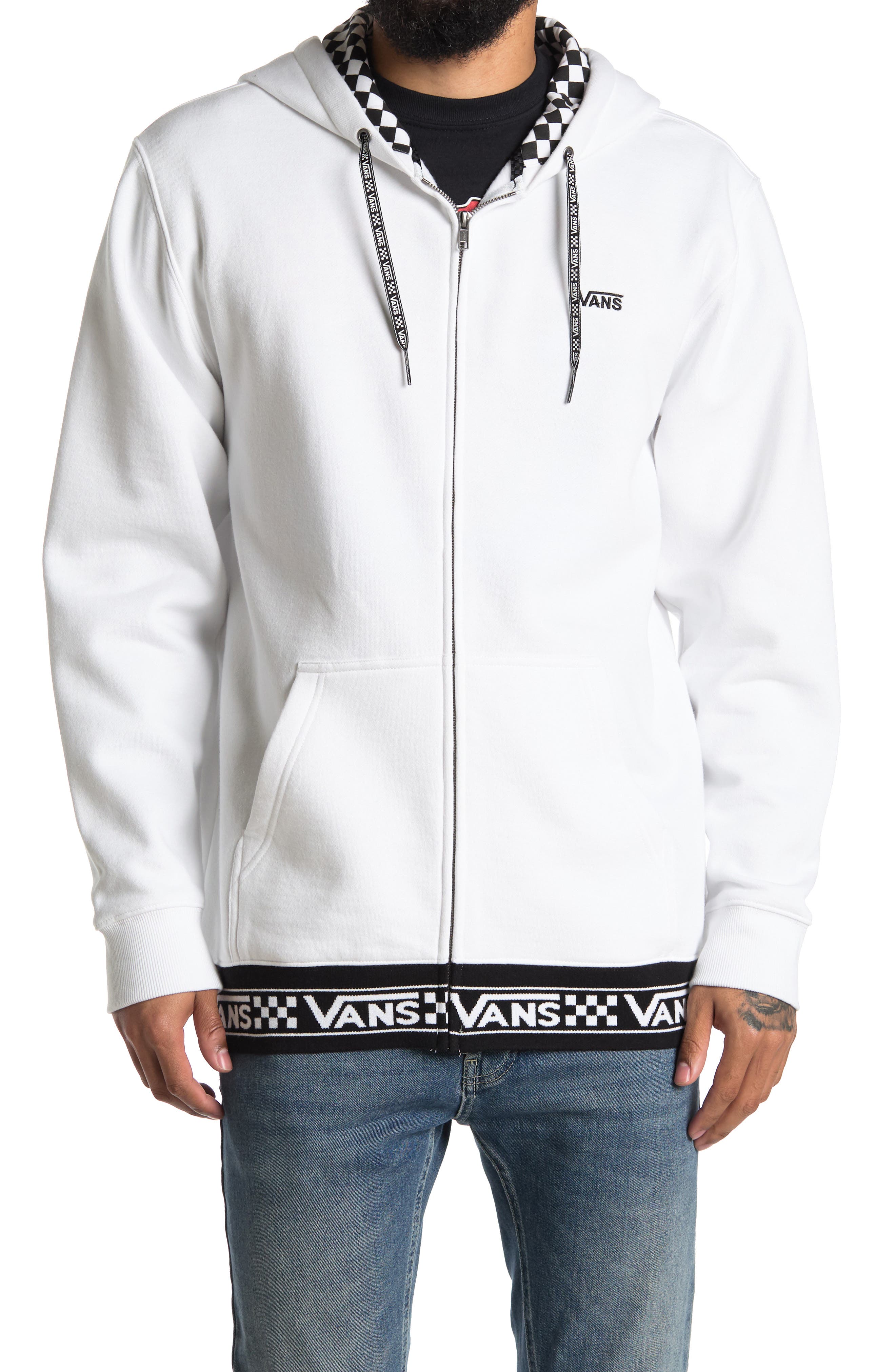 logo zip hoodie